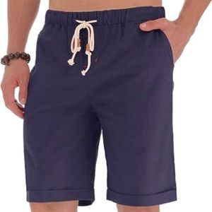 Nitagut Casual Linen Shorts Size L